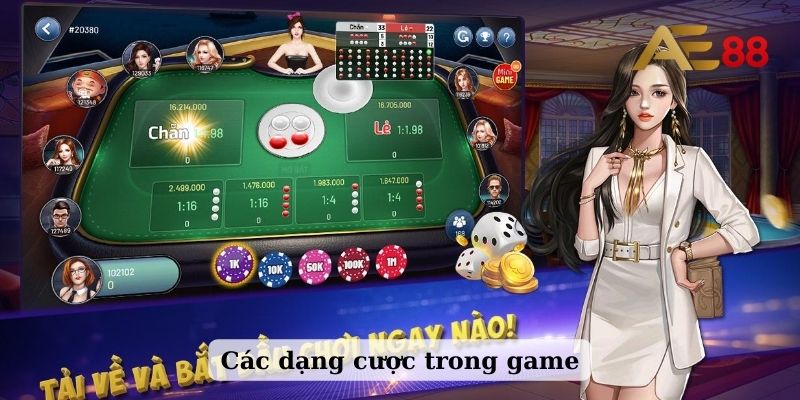 Các dạng cược trong game